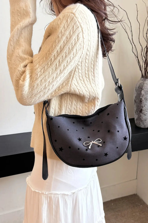 'Jolene' Bowknot Polyester Crossbody Bag - Celes Fashion
